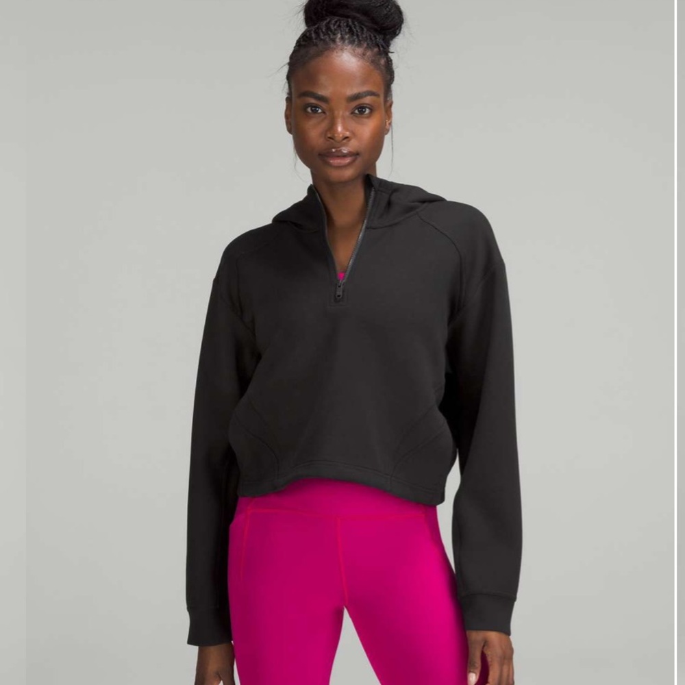 Lululemon Modal Spacer Training
Half-Zip Hoodie Black size 10